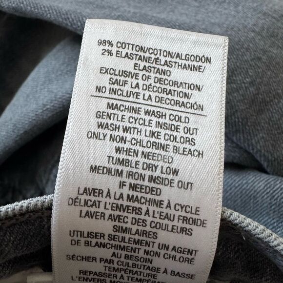 Joe’s Jeans The Blake High Rise Wide Leg Crop in Light Hearted Grey Wash Size 30 - Picture 15 of 16